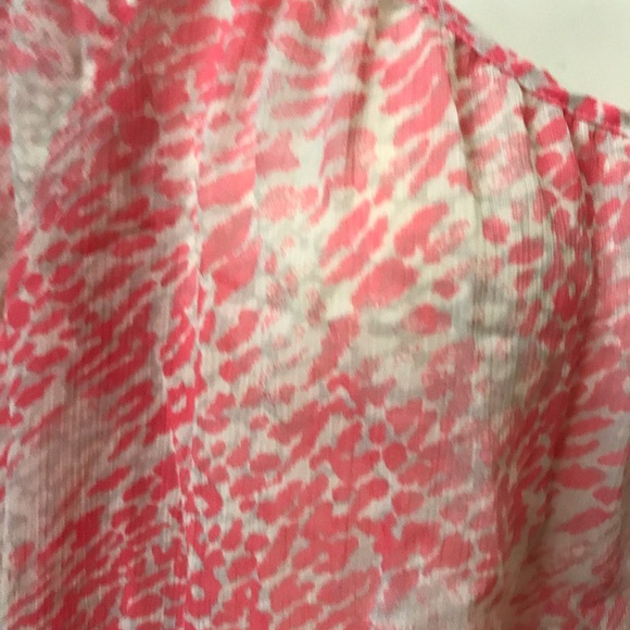 Pink Animal Print Sheet Blouse - Picture 2 of 2